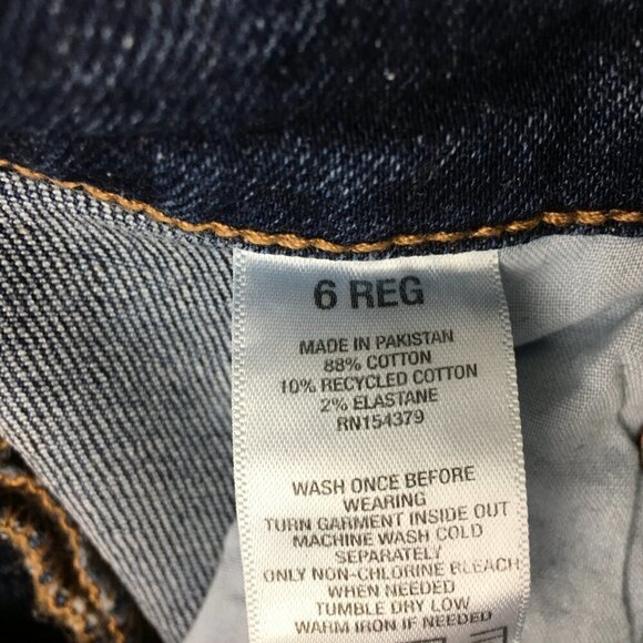 Aeropostale Women's Mom Jeans Distressed Stretch Dark Wash size 6 length 28" - Picture 8 of 11